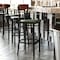 Flash Furniture Green Vinyl Seat Barstool with Walnut Wood Back XU-DG6V6GNV-WAL-GG - alternate 1